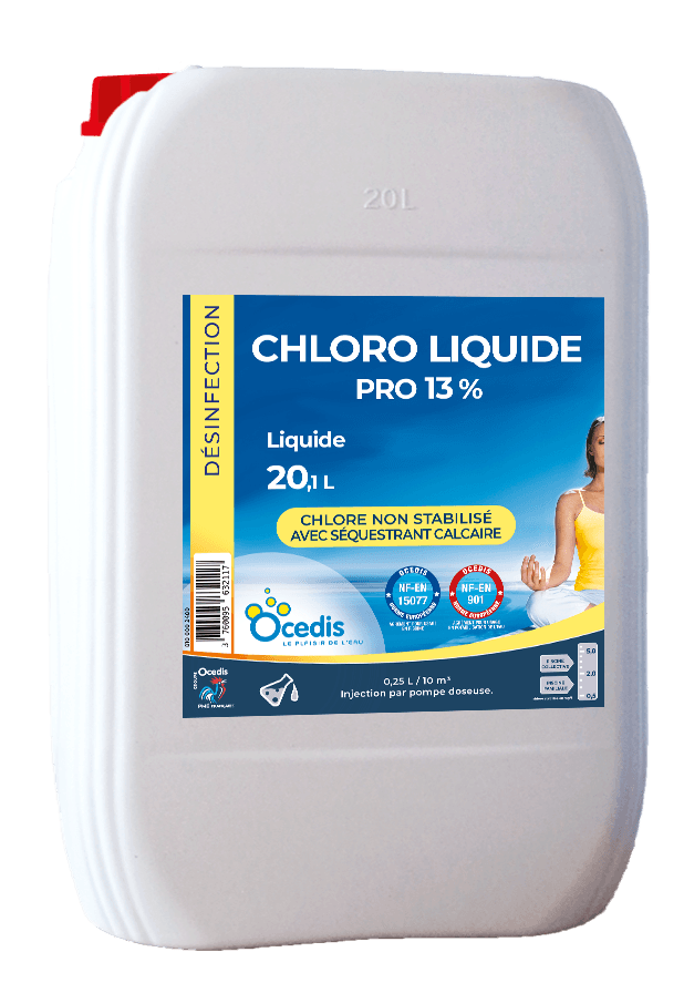 Bidon de Chlore Liquide 13,5% 20 L