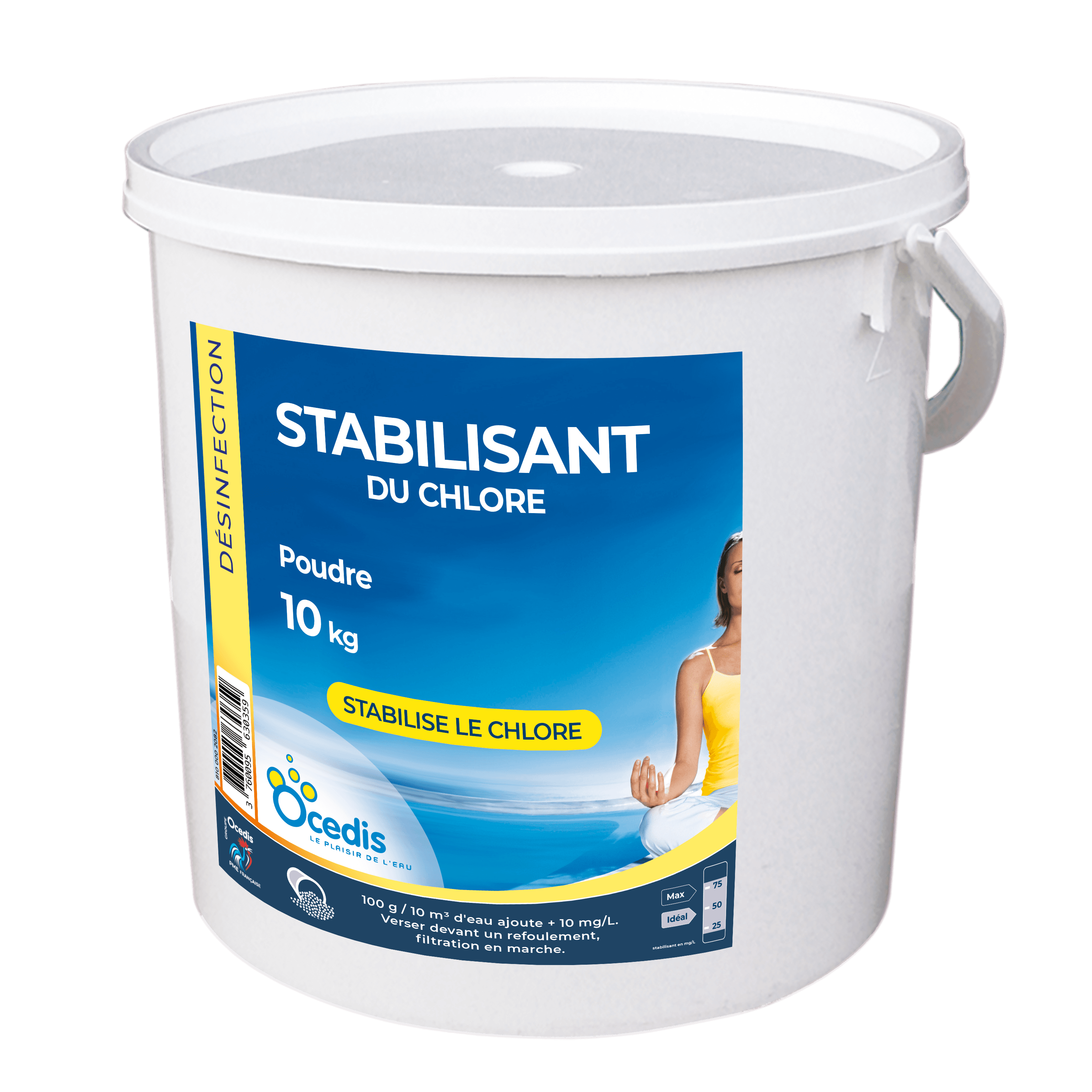 Seau de Stabilisant du Chlore 10 kg
